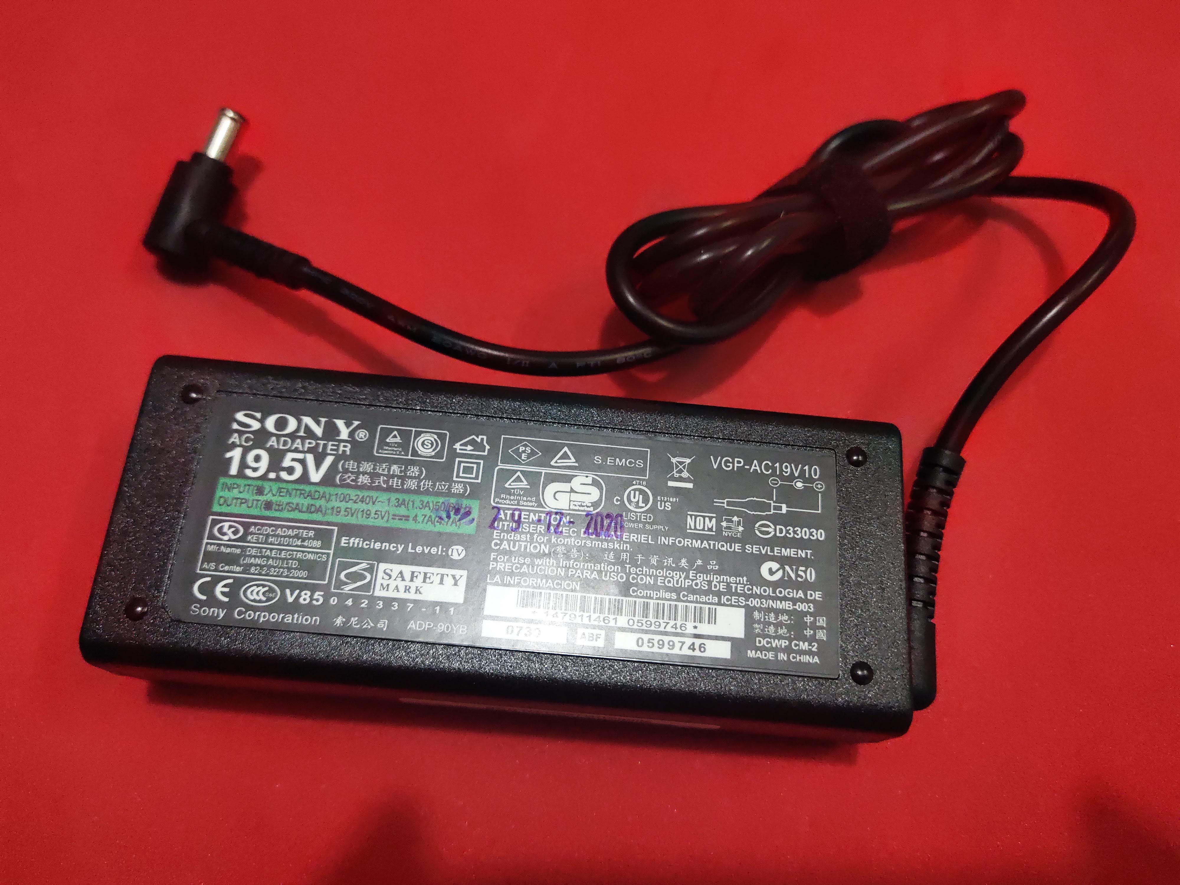 sạc dùng cho laptop Sony vaio VGN-NR298E loại tốt, Sạc Sony vaio VGN-NR298E loại tốt