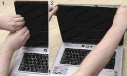 Tháo mặt A, tháo khung bezel màn hình laptop Samsung R430